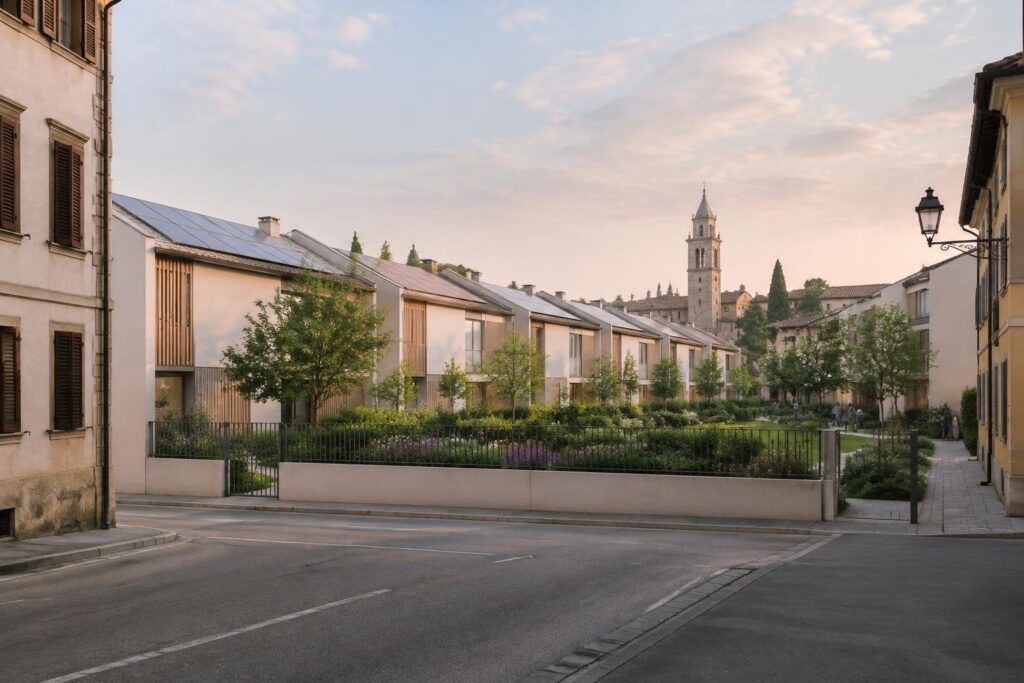 Nuovo complesso in via Eritrea: case, giardino e partecipazione