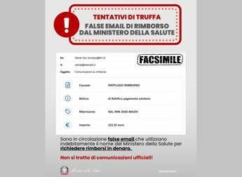 email truffa su rimborsi lalert del ministero della salute non cliccare su link 2