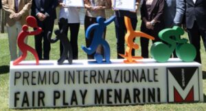 premio internazionale fair play menarini diego milito ed emilio butragueno nel parterre 30esima edizione 2