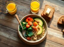 Piano di 7 colazioni per massa: porzioni, timing e opzioni vegetariane