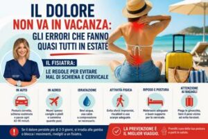 in estate il dolore non va in vacanza le regole della fisiatra per evitare mal di schiena e cervicale 2