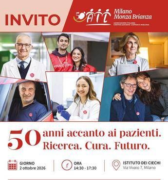 tumori ail milano monza brianza 50 anni con i pazienti e per la ricerca onoematologica 2