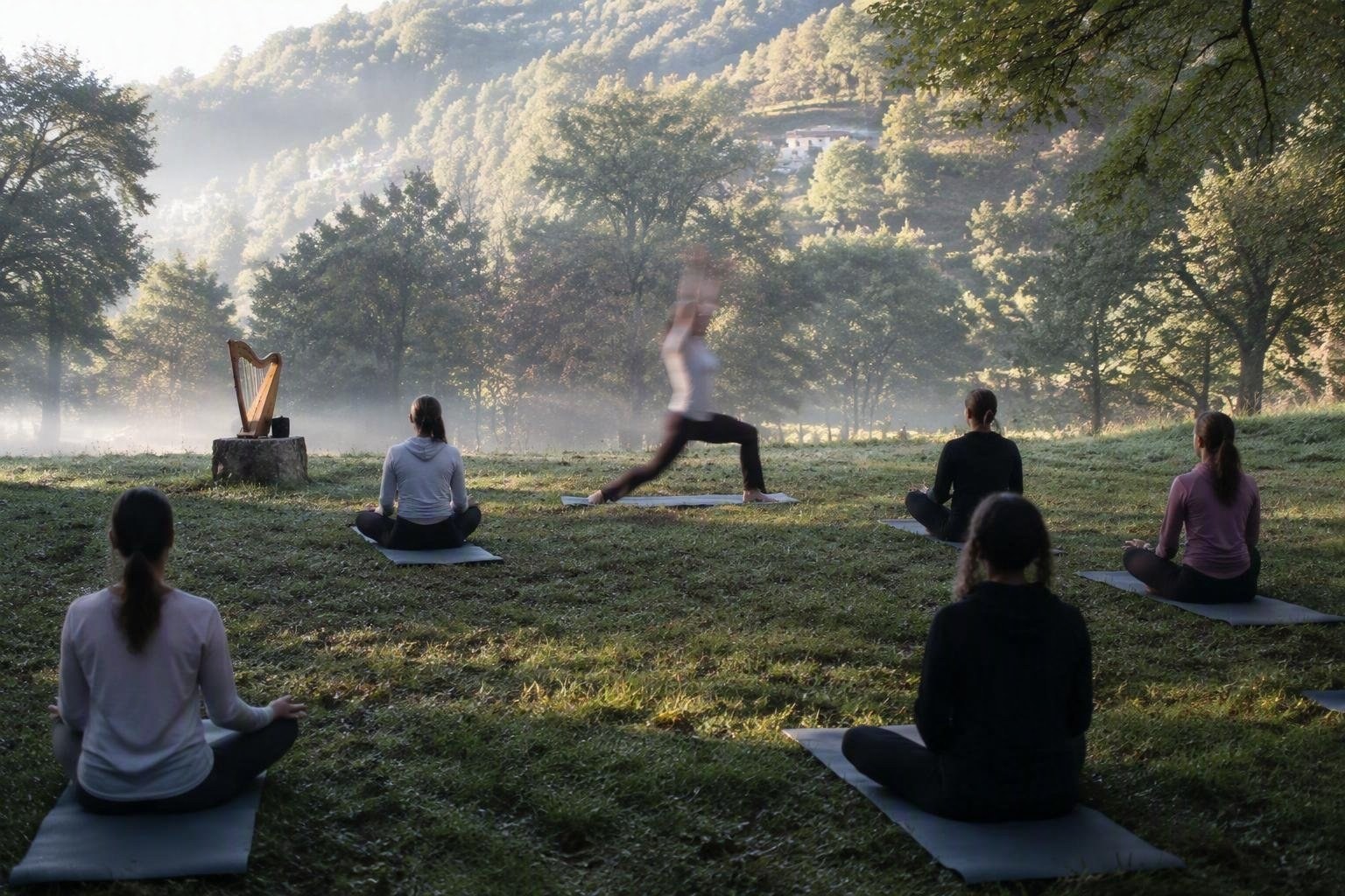 Lezione di Hatha Yoga gratuita con arpa a Pellezzano