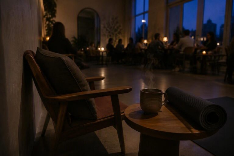 Lezione di yoga su sedia ogni martedì con caffè a Sant'Angelo