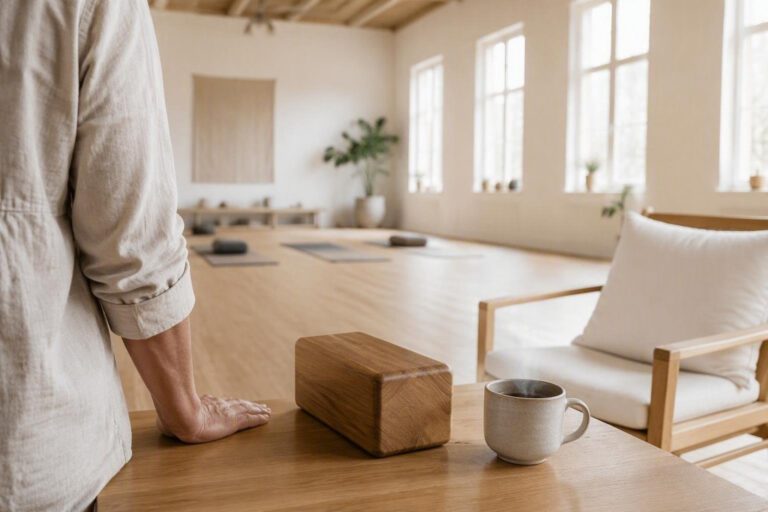 Lezioni di yoga sulla sedia con pausa caffè a Sant'Angelo Lodigiano