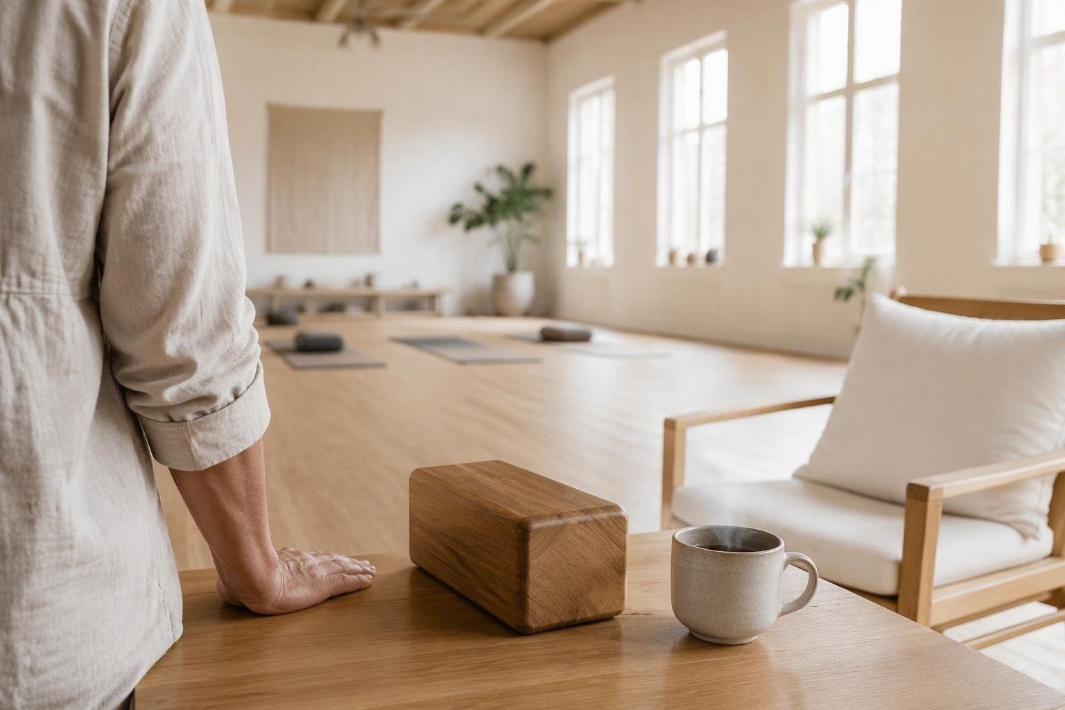 Lezioni di yoga sulla sedia con pausa caffè a Sant'Angelo Lodigiano