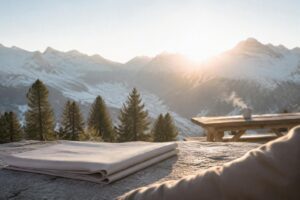Yoga in montagna a Livigno: pratica al sorgere del sole