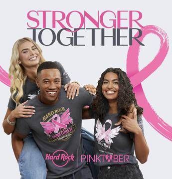 hard rock cafe sostiene la prevenzione del tumore al seno durante la 27a edizione di pinktober 2