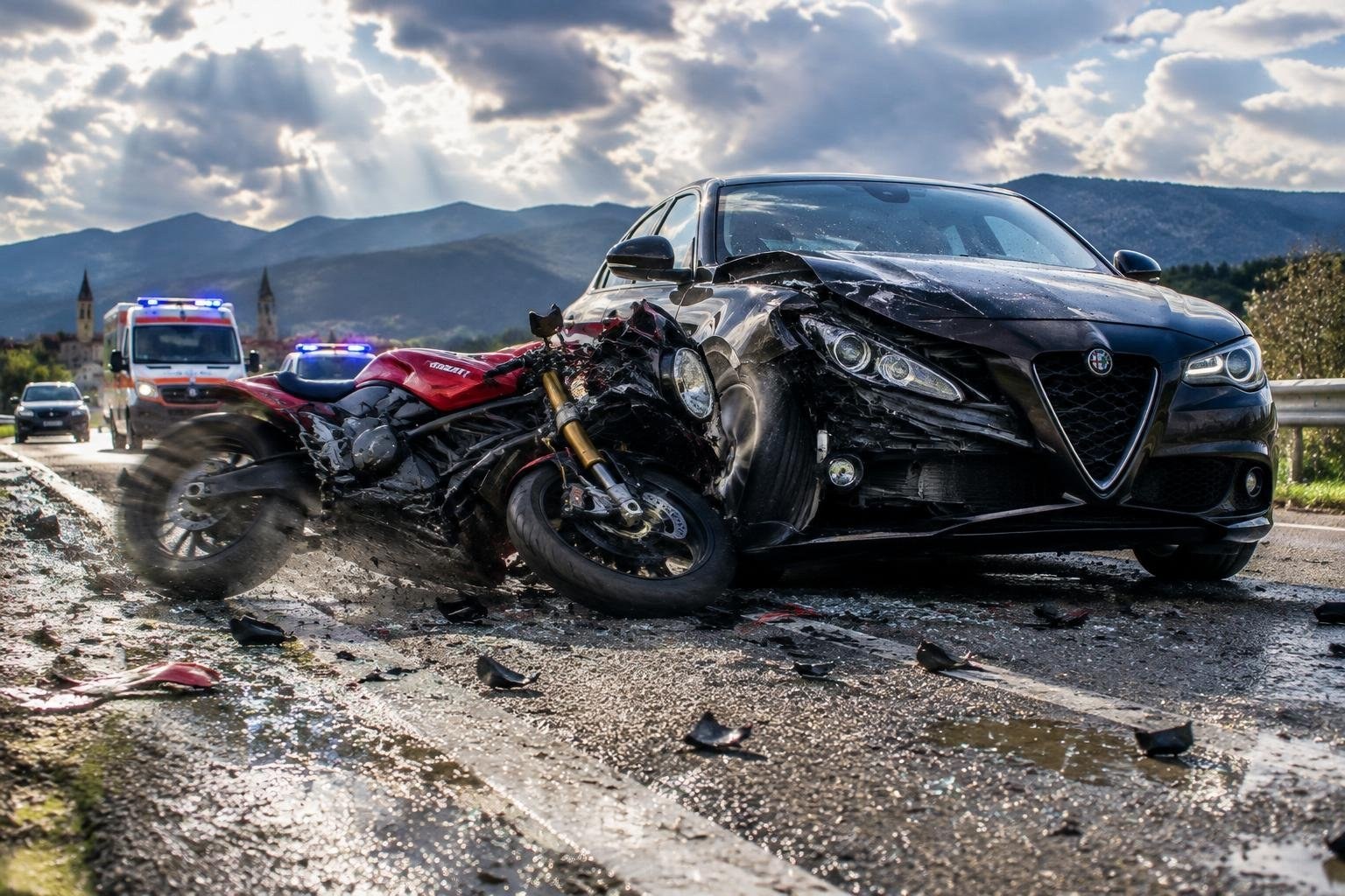 Scontro tra Ducati e Alfa Romeo a Tezze sul Brenta: vittima una vita