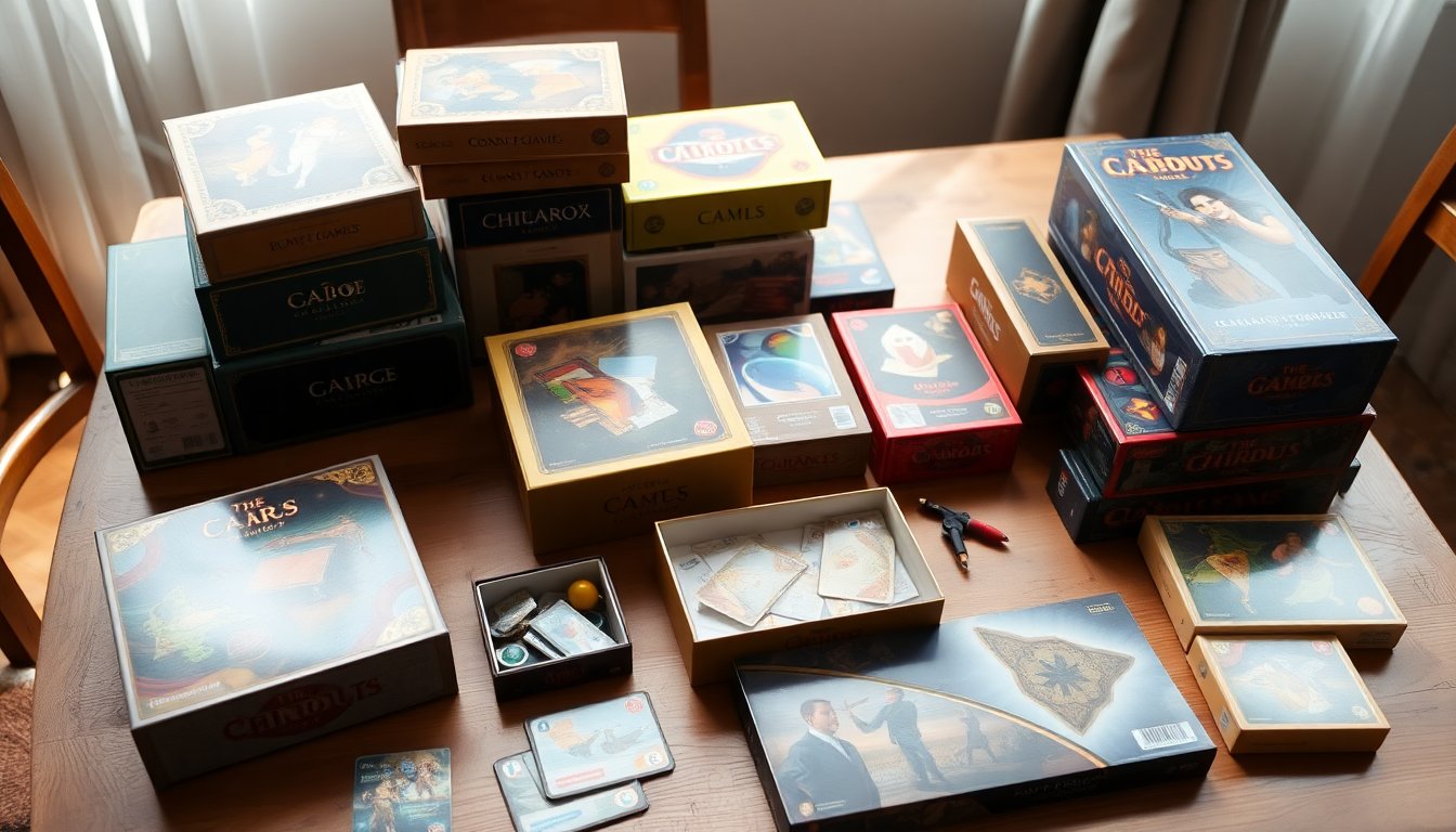 guida ai giochi in scatola e ai box di espansione per collezionisti