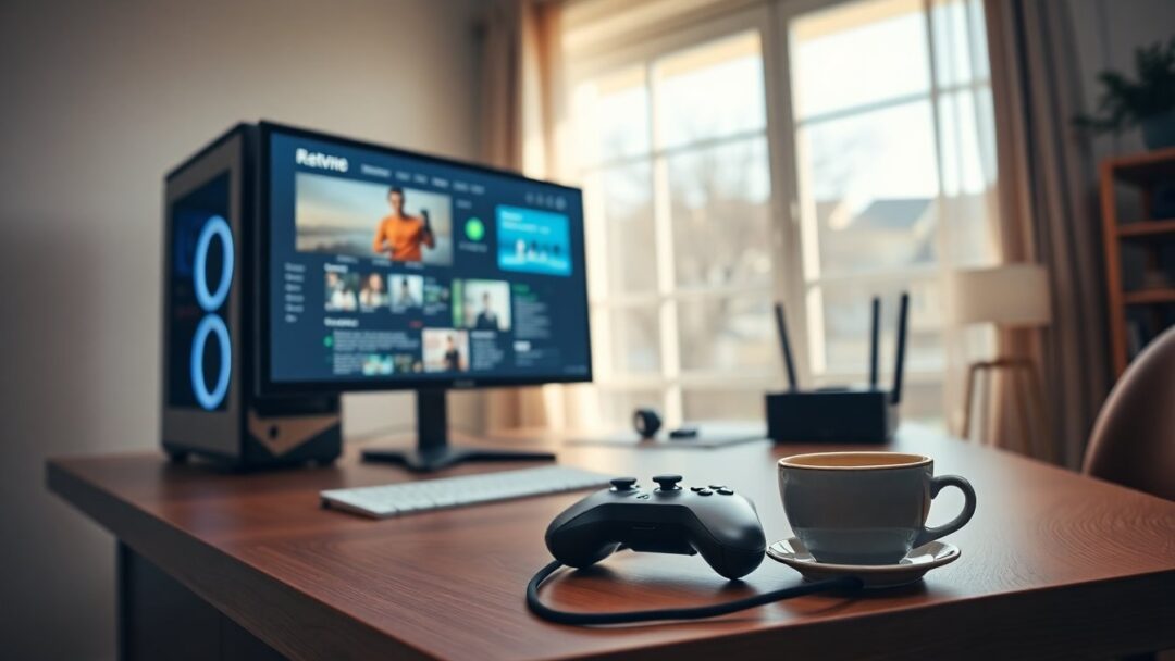 Game streaming domestico senza abbonamenti: guida completa a rete, codec, bitrate e controller