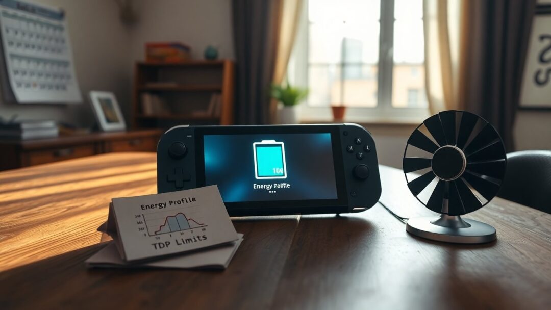 Ottimizzare handheld: profili energia, limitatori TDP e upscaling efficiente