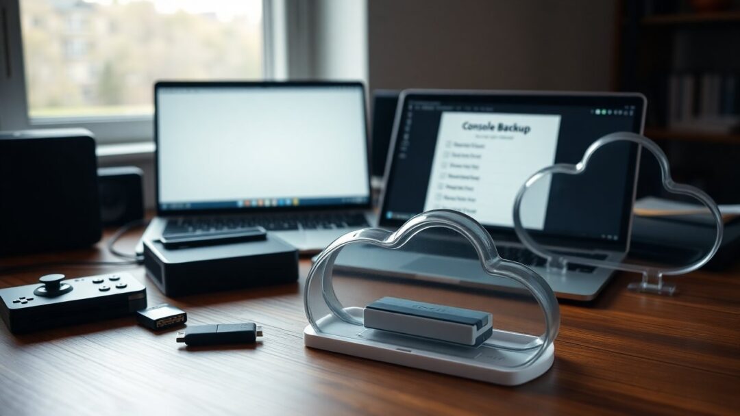 Backup consolle e migrazione: guida a cloud, USB e controlli
