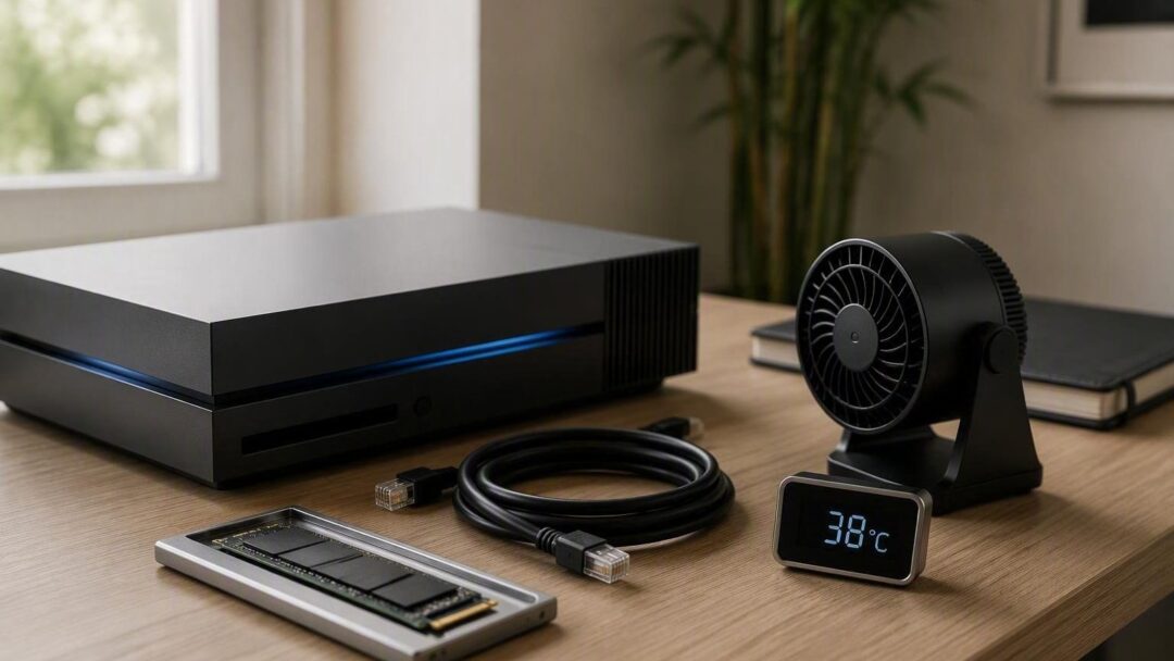 Come ottimizzare console next-gen: rete stabile, SSD compatibili e raffreddamento sicuro