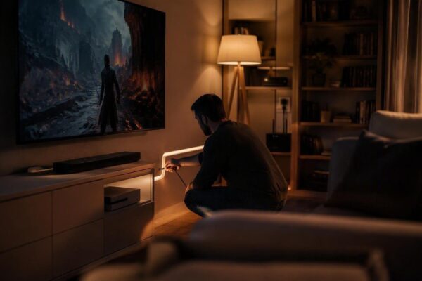 Guida salotto per console: ergonomia, HDMI 2.1 e rete stabile
