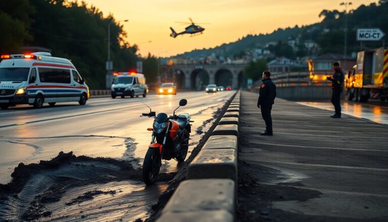 Moto fuori strada a Ponte Marango: 24enne elitrasportato a Mestre