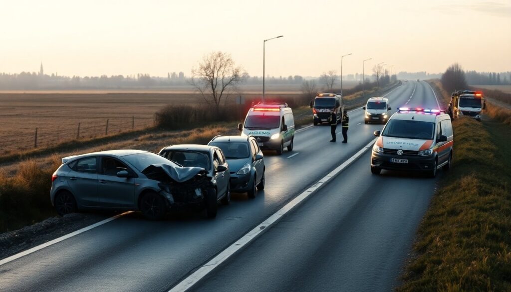 Tre auto si schiantano a Rovigo: cinque persone ferite e intervento dei soccorsi