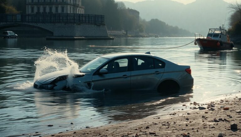 Auto nel Sile a Jesolo Paese: soccorsi e recupero di una vittima