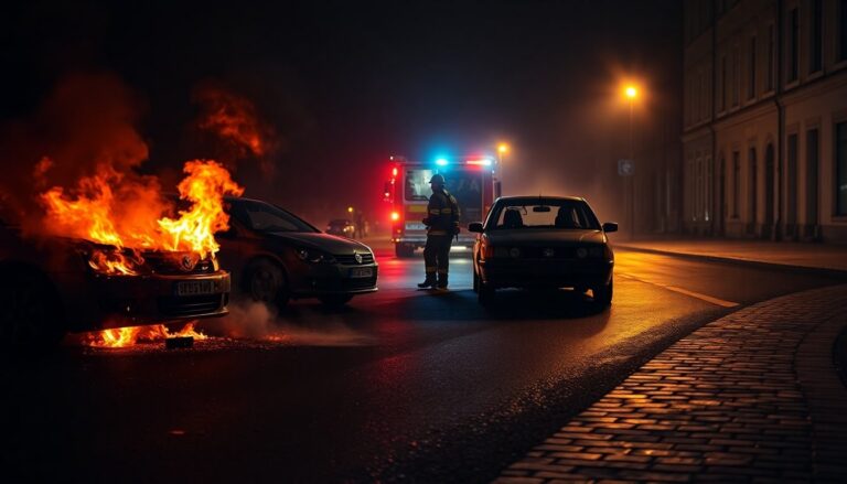 Gagliano del Capo: vigili del fuoco intervengono per un rogo di auto