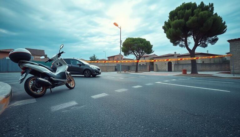 Grave scontro a Valli: 18enne in motocicletta ferito nel pomeriggio di sabato