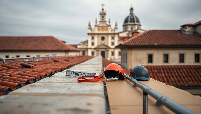 Intervento dei Vigili del Fuoco alla Basilica di Santa Giustina per tegole instabili