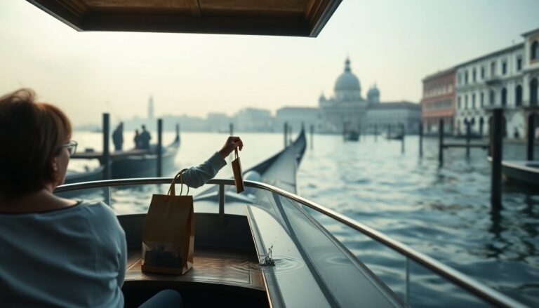 Turista francese disperde un contenuto nel bacino di San Marco davanti ai passeggeri
