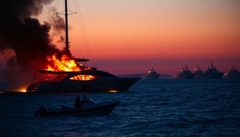 Yacht in fiamme a quattro miglia da Cavallino Treporti: l’intervento dei soccorsi
