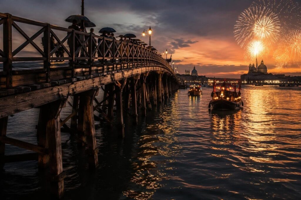 Redentore a Venezia: guida a bacino di San Marco, Giudecca e ponte votivo