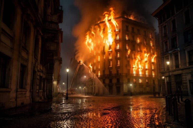 Incendio condominio Favaro Veneto: vigili del fuoco in azione