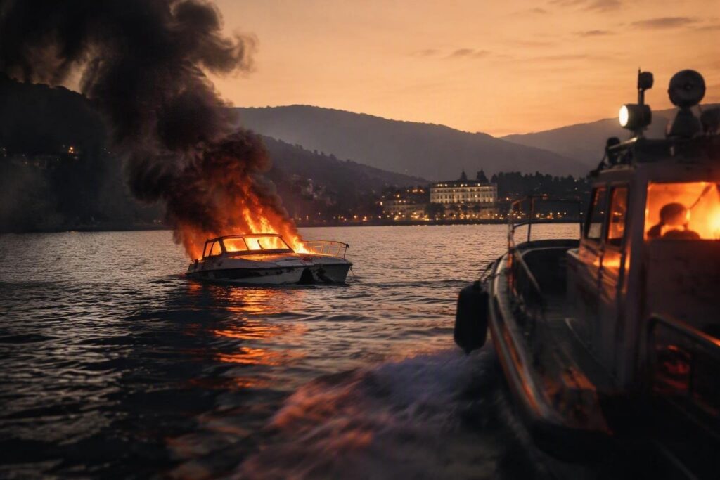 Incendio sul lago del Duro: cinque persone trasportate all’ospedale di Padova