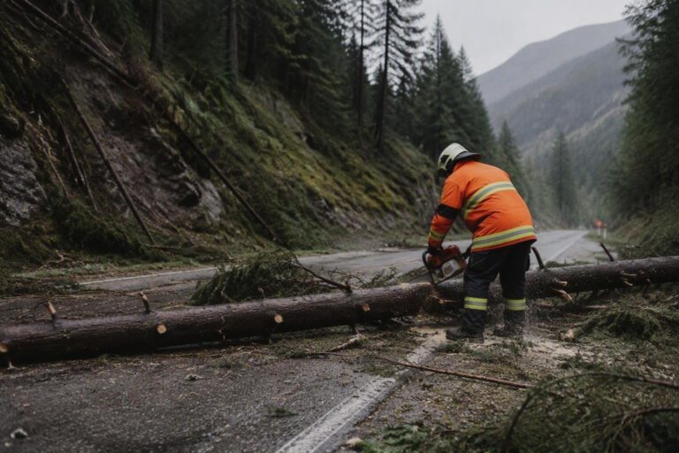 Interventi dei vigili del fuoco in Cadore per maltempo: alberi caduti e strade chiuse