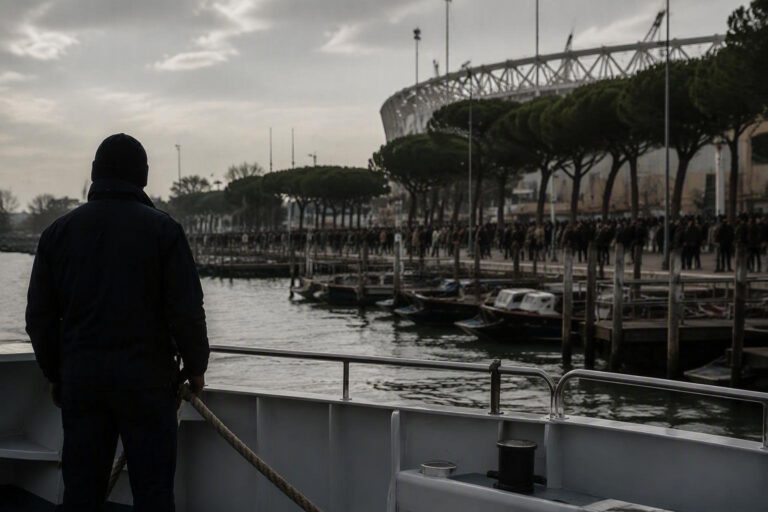 Marinaio Actv ferito durante il deflusso dei tifosi: le conseguenze