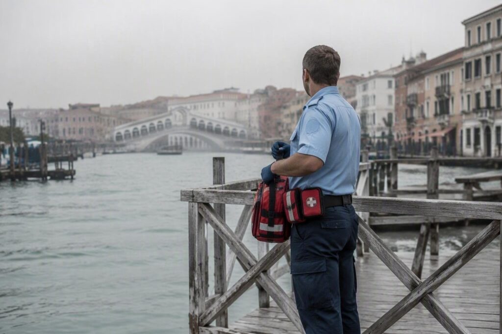 Primo soccorso in città d’acqua: tecniche su ponti, calli e barche