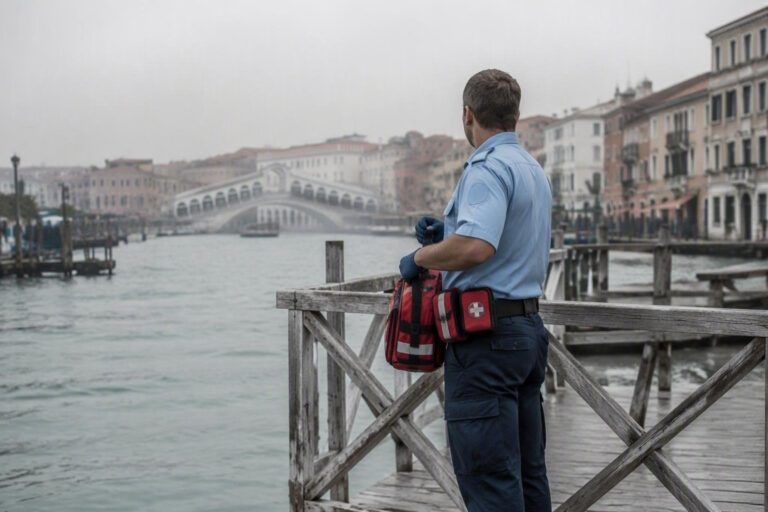 Primo soccorso in città d’acqua: tecniche su ponti, calli e barche