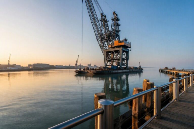 Trasporto eccezionale: la maxi gru di Cimolai Technologies in viaggio verso Fincantieri