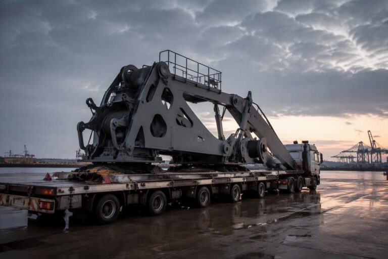 Trasporto eccezionale: le gru Goliath verso Monfalcone