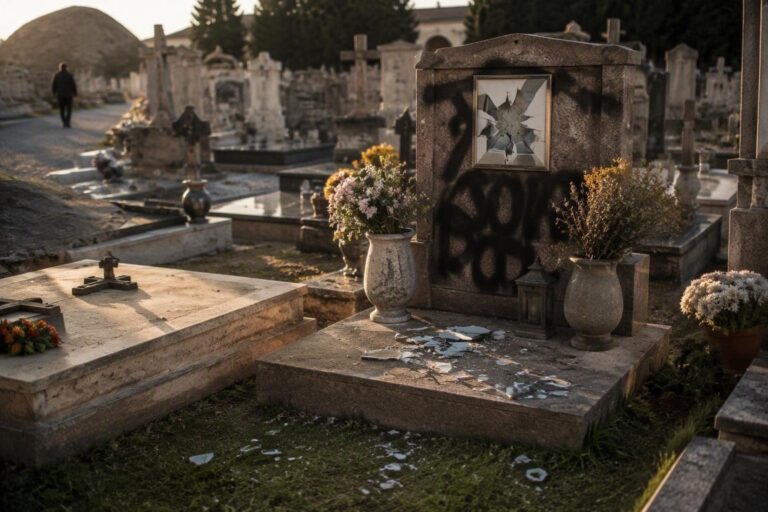 Vandalismo a Treviglio: la tomba di Ermanno Riganti presa di mira