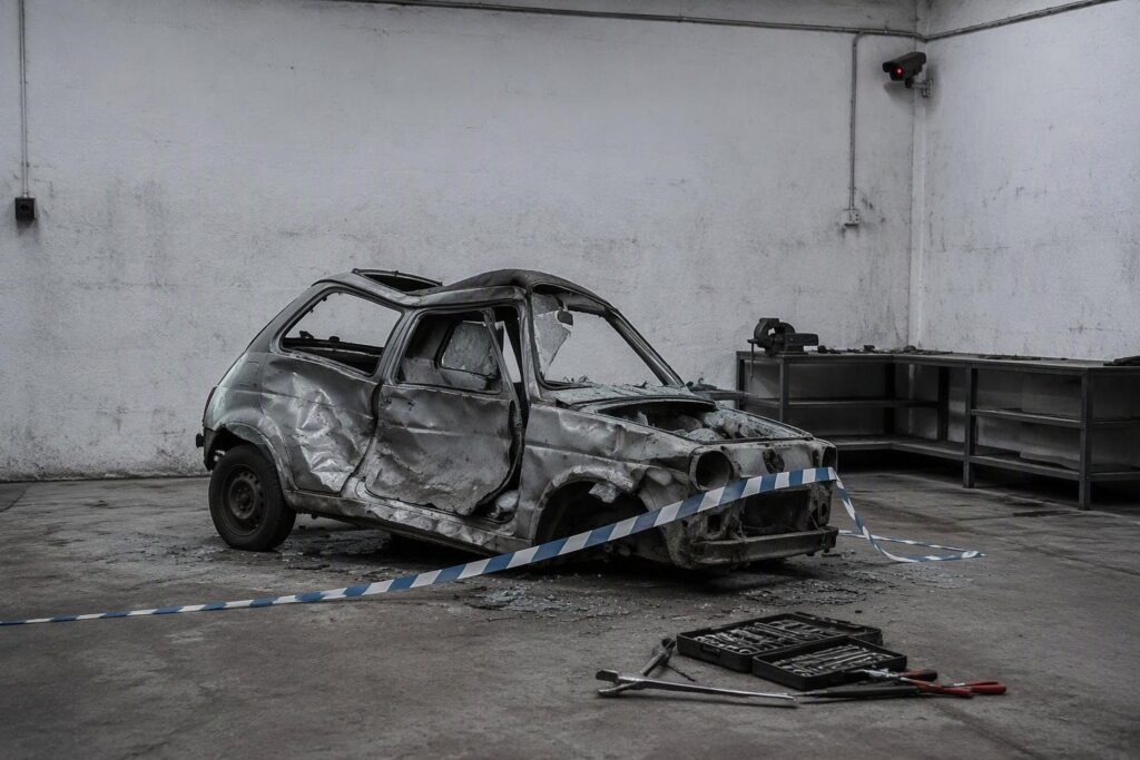 Ancora un furto alla Carrozzeria Moderna, la 500 si schianta