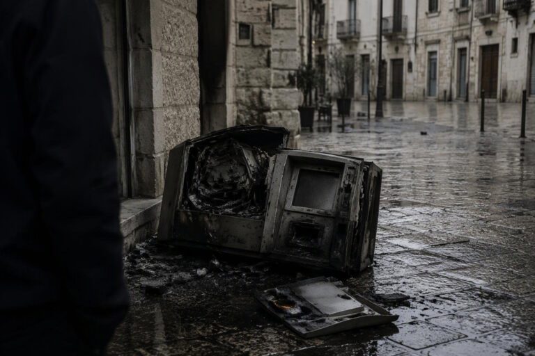 Banda criminale fa saltare il bancomat a Ruvo di Puglia