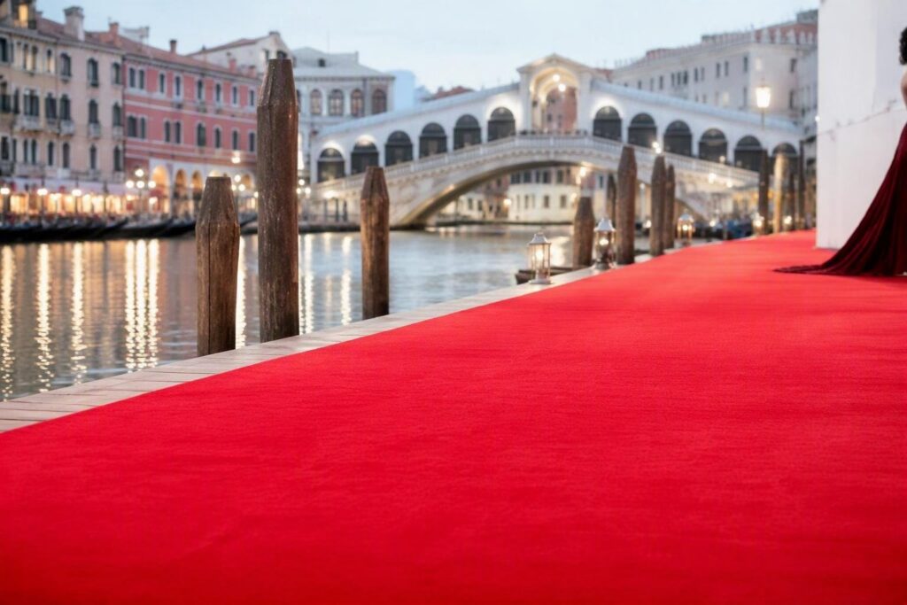 Festival di Venezia 2026: gli abiti rossi di Penélope Cruz e Rocío Muñoz Morales