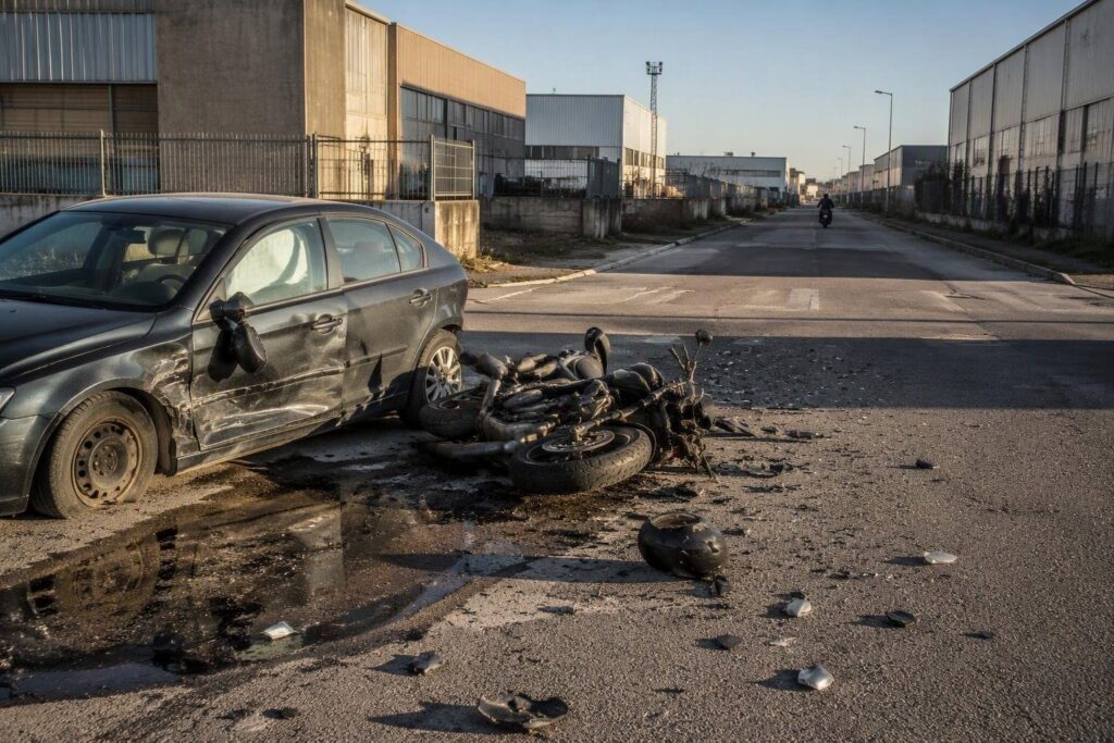 Incidente mortale tra auto e moto a Torre di Mosto, 55enne deceduto