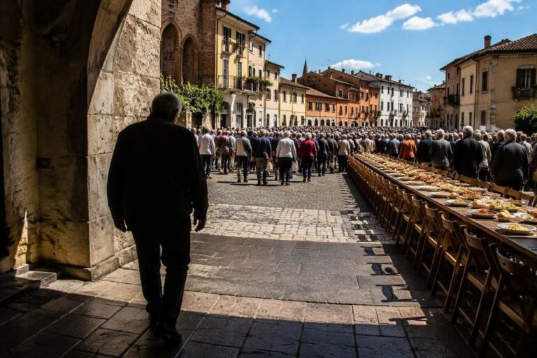 Pranzo gratuito a Verona: 500 anziani si incontrano in via Sottoriva