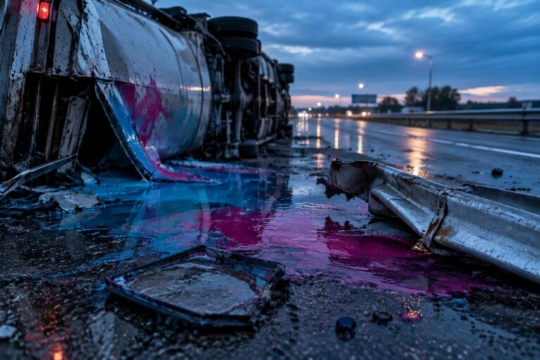 Collisione tra camion, furgone vernici e autovettura sull’A27