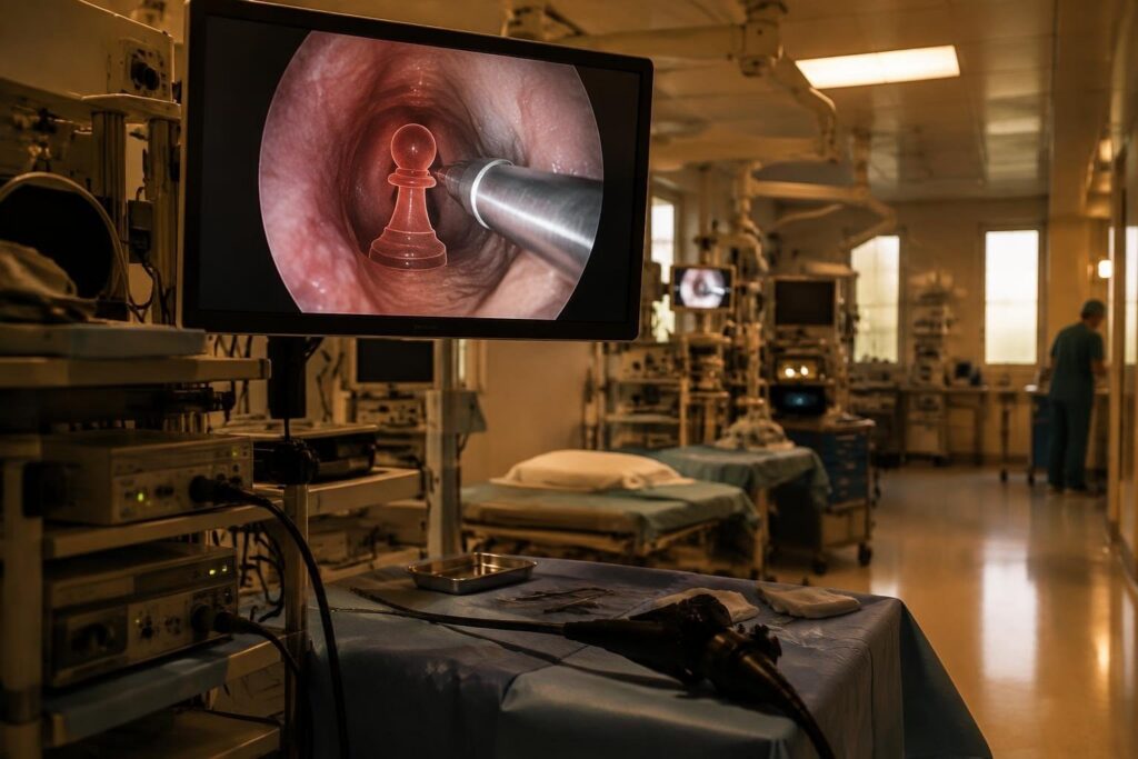 Intervento endoscopico salva vita a una bimba di un anno al Ca’ Foncello