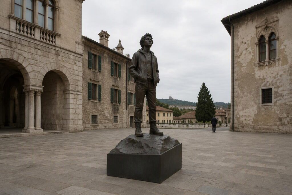 Lorenzo Fontana ricorda Sammy Basso durante l’inaugurazione del monumento