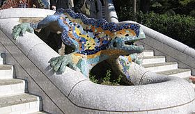 280px Parc Güell Dragon Restored