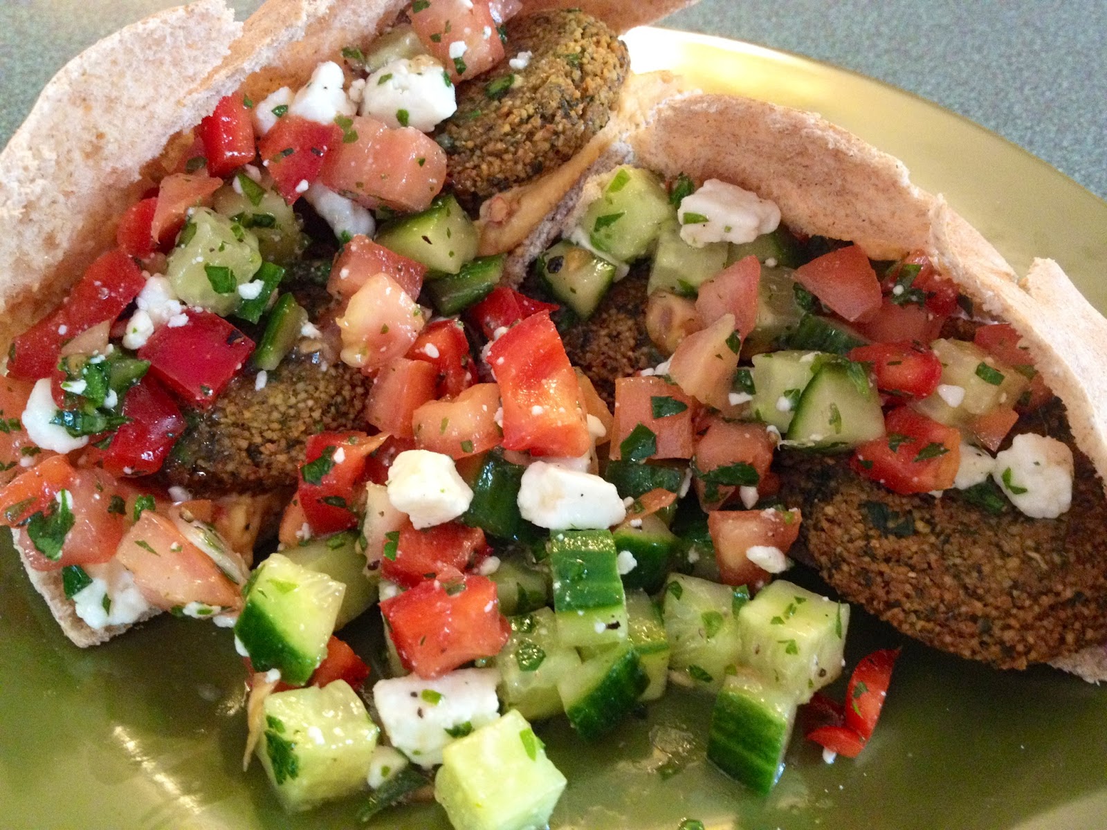 Israel Falafel Hummus Salad