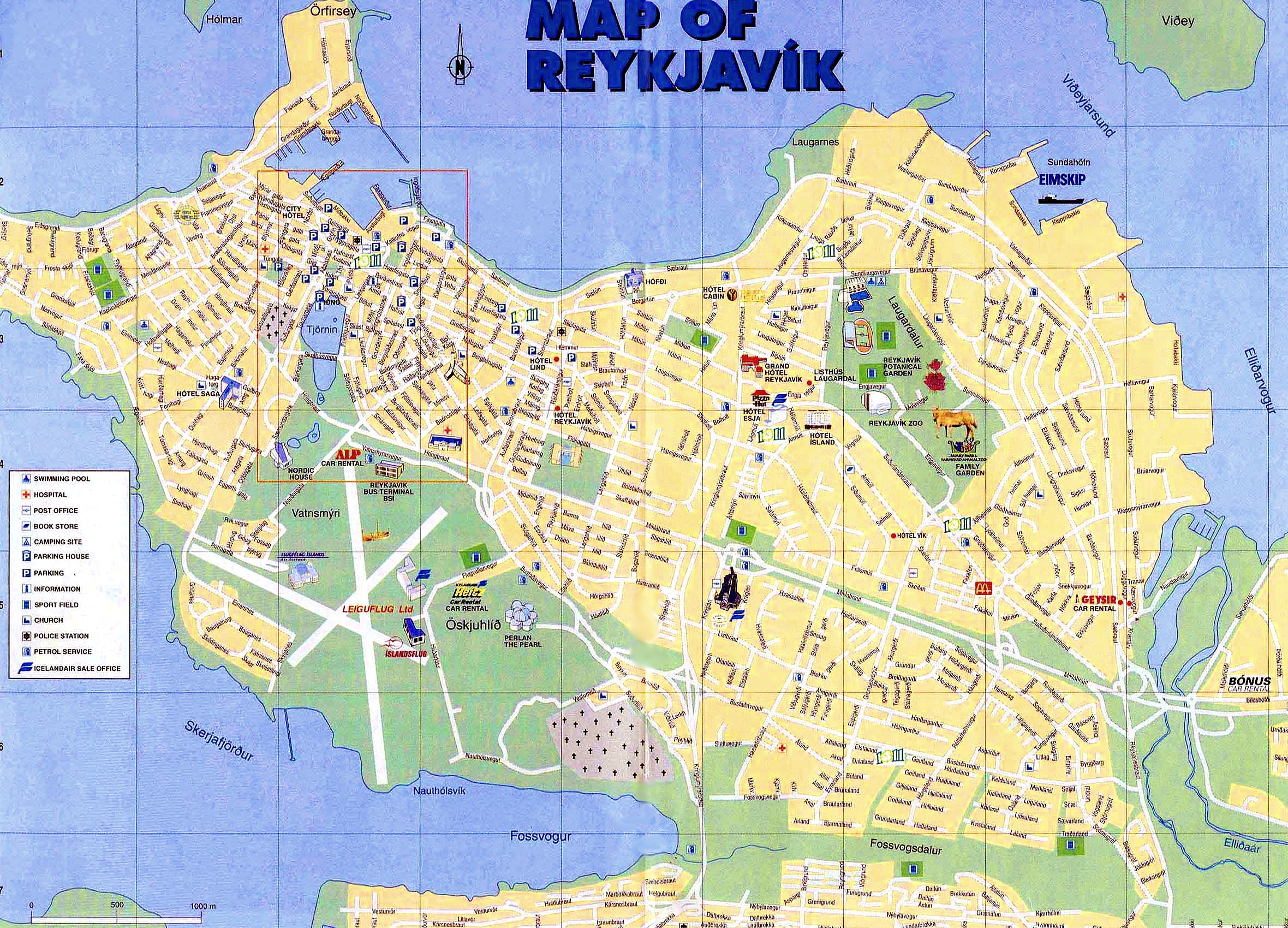 Reykjavik Map