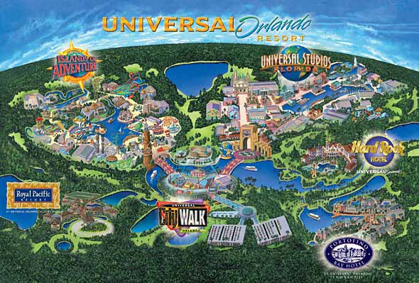 Universal Studios Location Planning Inside Park