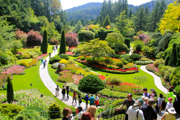 butchart gardens vancouver island bc